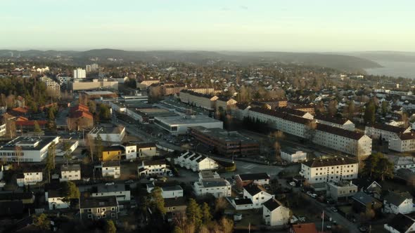 Town During Sunset