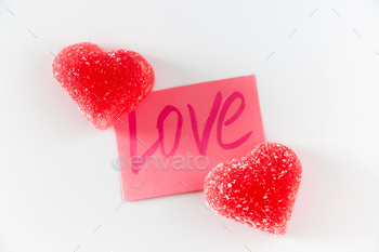 Sticker with the word love and marmalade / Photodune, Misc