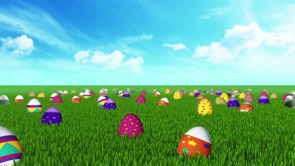 Easter Egg Field 02 4k 