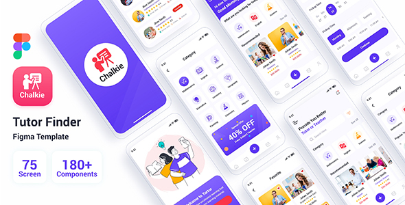 Chalkie - Tutor Finder Figma Template