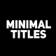 Minimal Titles - VideoHive Item for Sale