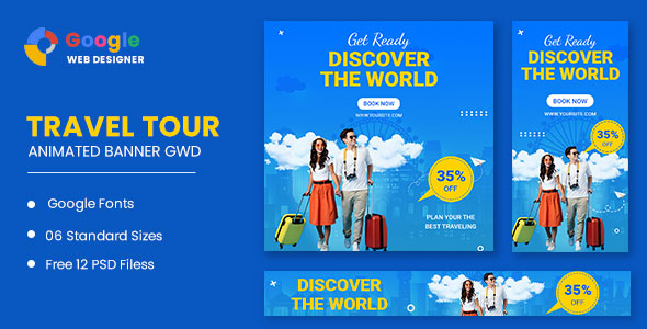 Travel Animated Banner Google Web Designer