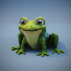 Cartoon Frog Animated 3D Model - 3DOcean Item for Sale