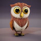 Cartoon Owl Animated 3D Model - 3DOcean Item for Sale