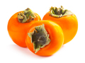 Three ripe persimmons isolated on white background - PhotoDune Item for Sale