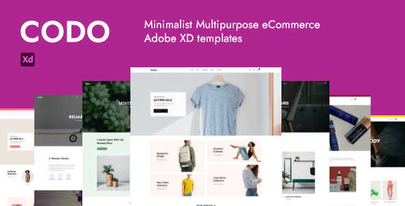 Codo - Minimalist eCommerce Adobe XD templates