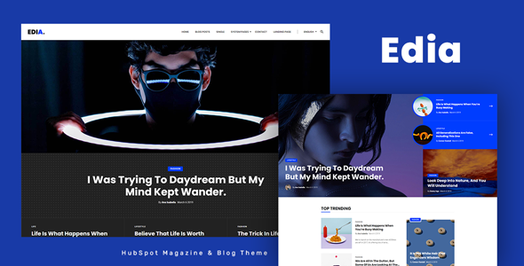Edia - HubSpot Theme for Magazine and Blog