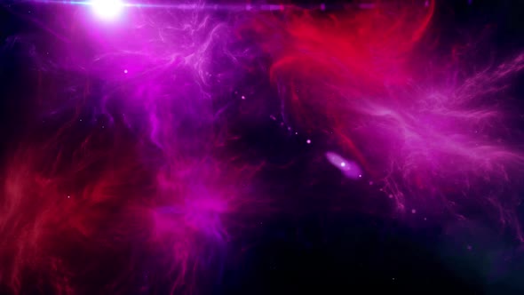 Red Space Nebula