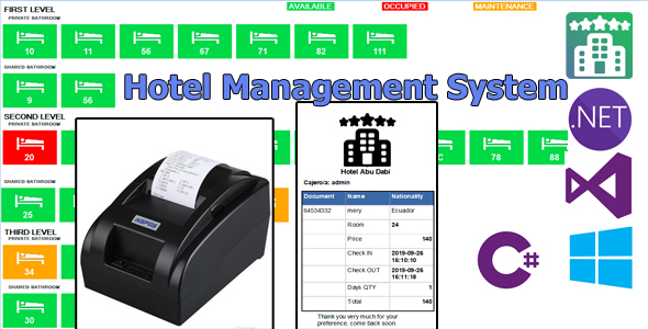 Hotel Management System - With MySql