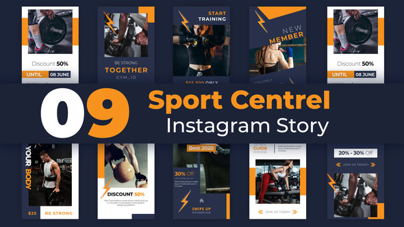 Sport Centre Instagram Story Pack