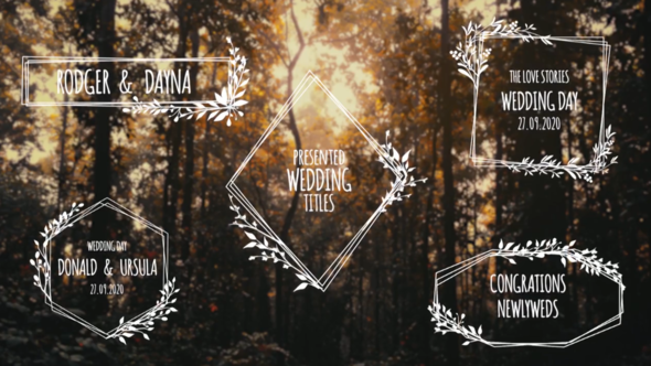 Wedding Titles