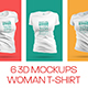 6 3D Mockups Woman T-Shirt - GraphicRiver Item for Sale