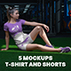 5 Sports T-Shirts and Shorts Mockups - GraphicRiver Item for Sale