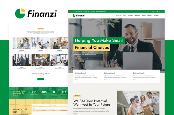 Finanzi - Finance & Business Elementor Template Kit