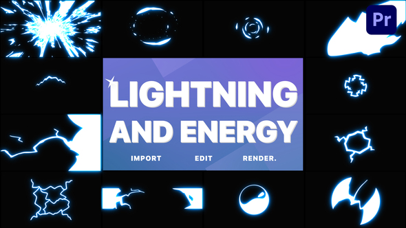 Lightning and Energy Elements | Premiere Pro MOGRT
