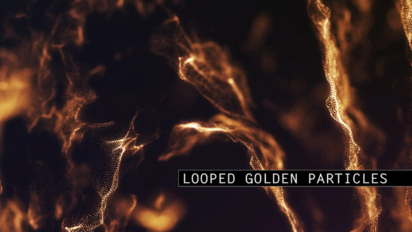 Golden Particles Background