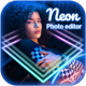 Android Neon Photo Editor with Whatsapp Sticker - Neon Spiral Light Effect (Android 10 Supported) - CodeCanyon Item for Sale