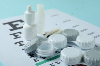 Concept of contact lenses for eyes, health care / Photodune, Misc