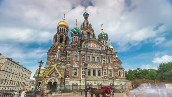 Church of the Savior on Spilled Blood Timelapse Hyperlapse