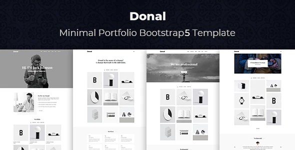 Donal - Minimal Portfolio HTML Template