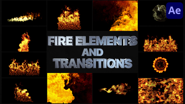VFX Fire Elements And Transitions | After Effects alt