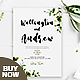 Professional Boho Wedding Invitation Template - GraphicRiver Item for Sale