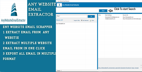 Any Website Email Extractor Software