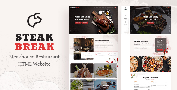 SteakBreak - Restaurant HTML Template