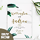Greenery Wedding Eucalyptus Invitation - GraphicRiver Item for Sale