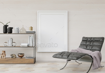 3D interoir design for living room and mockup frame / Photodune, Misc