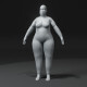 Female Body Fat Base Mesh 3D Model 10k Polygons - 3DOcean Item for Sale