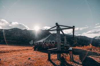 Fall mountain scenery with a hut / Photodune, Misc