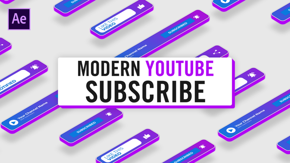 Modern Youtube Subscribe