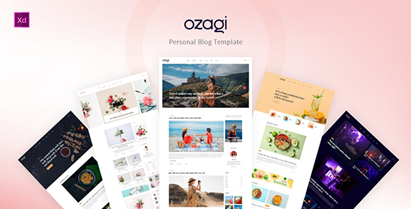 Ozagi - Personal Blog XD Template