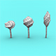 Low Poly Twisted Trees - 3DOcean Item for Sale