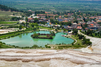 Lake and natural carbonate formations on a mountain in Pamukkale, Turkey / Photodune, Misc