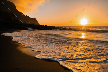 beautiful sunset in the Atlantic ocean on the island of Tenerife.Spain / Photodune, Misc