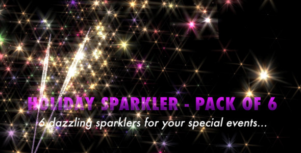 Holiday Sparkler Pack of 6 alt