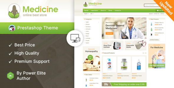 Medicine - Pharmacy Prestashop Theme