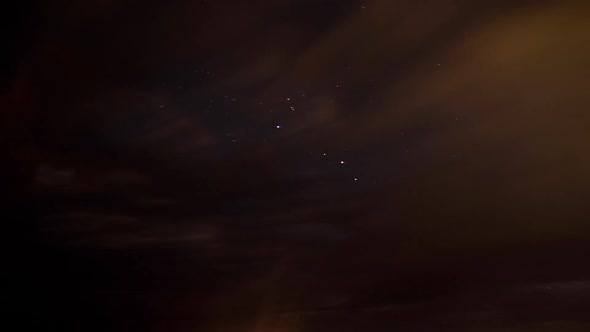 Stars Movement Over Lake