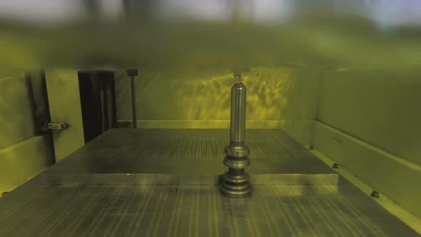 Precision cutting of metal parts using an Electrical discharge machine