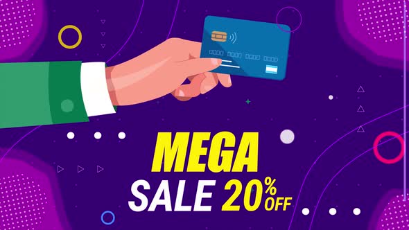 Mega Sale 20% Off Background