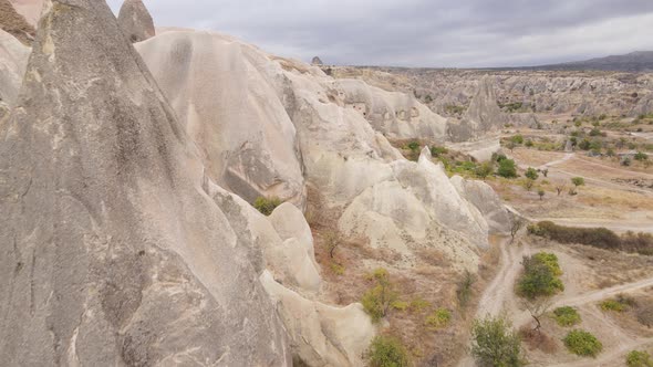 Cappadocia Landscape Aerial View, Turkey, Goreme National Park