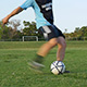 Soccer Player Kicking A Ball Slow Motion - VideoHive Item for Sale