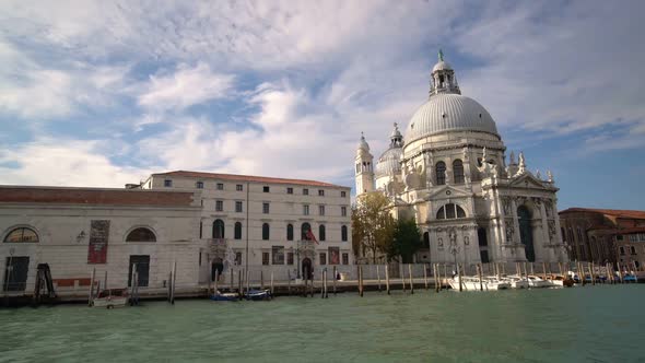 Stabilized Shot of Venice Grand Canal in Italy