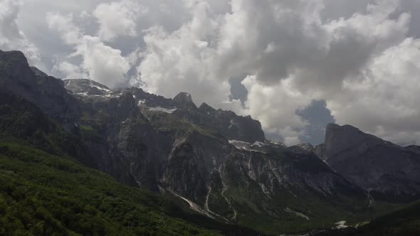 Beautiful Mountains in the Albanian Alps Theth National Park