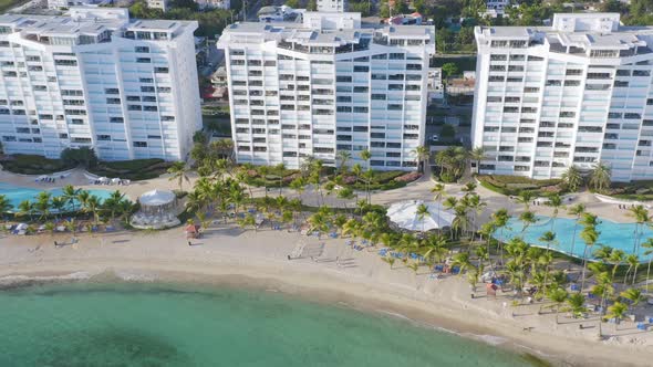 Playa Hemingway and oceanfront location of Marbella Juan Dolio; aerial