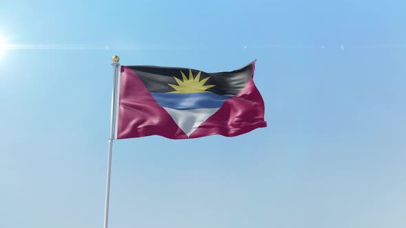 Antigua And Barbuda  Flag 