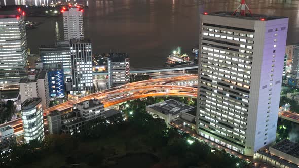 Beautiful architecture building in Tokyo city Japan