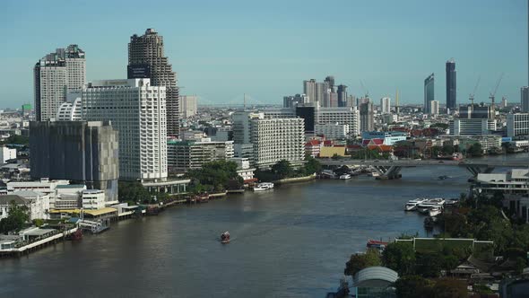 Beautiful building architecture around Bangkok city in Thailand